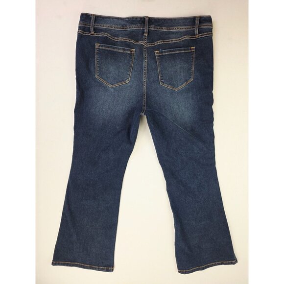 Torrid Size 18S Womens 30 Inch Inseam Luxe Slim Boot Super Stretch Blue Jeans - Picture 1 of 12